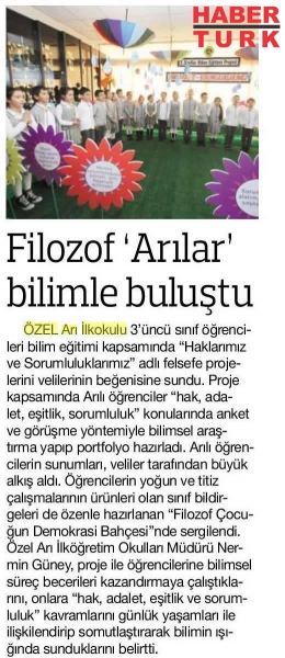 14 ARALIK 2017 PERŞEMBE HABERTÜRK-FİLOZOF ARILAR BİLİMLE BULUŞTU
