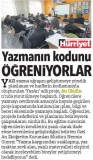 10 ARALIK 2017 PAZAR HÜRRİYET ANKARA-YAZMANIN KODUNU ÖĞRENİYORLAR