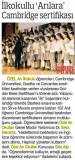 21 ARALIK 2017 PERŞEMBE HABERTÜRK-İLKOKULLU 'ARILARA' CAMBRIDGE SERTİFİKASI