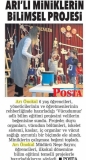 31 ARALIK 2017 PAZAR POSTA-ARILI MİNİKLERİN BİLİMSEL PROJESİ