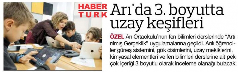 19 EKİM 2017 PERŞEMBE HABERTÜRK- ARI'DA 3.BOYUTTA UZAY KEŞİFLERİ