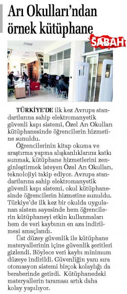 25 EKİM 2017 ÇARŞAMBA SABAH- ARI OKULLARIN'DAN ÖRNEK KÜTÜPHANE