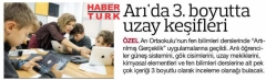 19 EKİM 2017 PERŞEMBE HABERTÜRK- ARI'DA 3.BOYUTTA UZAY KEŞİFLERİ