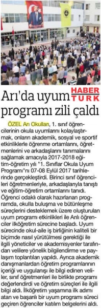 11 EYLÜL 2017 PAZARTESİ HABERTÜRK ANKARA ARIDA UYUM PROGRAMI ZİLİ ÇALDI