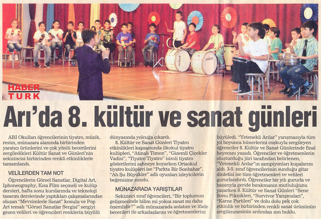 20 HAZİRAN 2016 PAZARTESİ–HABERTÜRK “ARI’DA 8. KÜLTÜR VE SANAT GÜNLERİ”