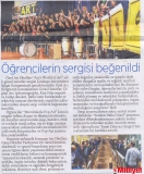 14 HAZİRAN 2016 SALI–MİLLİYET “ÖĞRENCİLERİN SERGİSİ BEĞENİLDİ”