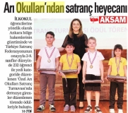 16 HAZİRAN 2018 PAZARTESİ AKŞAM- ARI OKULLARINDAN SANTRANÇ HEYECANI