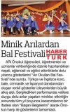 20 HAZİRAN 2018 ÇARŞAMBA HABERTÜRK ANKARA-MİNİK ARILARDAN BAL FESTİVALİ