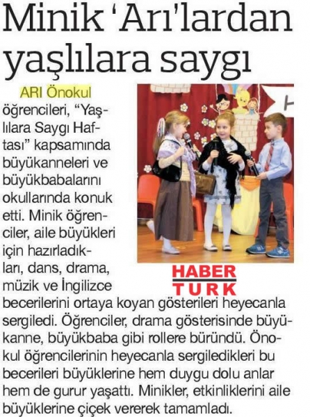 21 MART 2018 ÇARŞAMBA HABERTÜRK-MİNİK 'ARI'LARDAN SAYGI