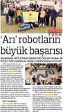 14 MART 2018 ÇARŞAMBA HABERTÜRK -'ARI' ROBOTLARIN BÜYÜK BAŞARISI