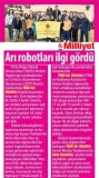 14 MART 2018 ÇARŞAMBA MİLLİYET-GENÇ ARILILARIN BAŞARILI ROBOTLARI