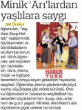 21 MART 2018 ÇARŞAMBA HABERTÜRK-MİNİK 'ARI'LARDAN SAYGI