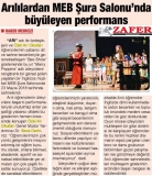 29 MAYIS 2018 SALI ZAFER-ARILILARDAN MEN ŞURA SALONU'NDA BÜYÜLEYEN PERFORMANS