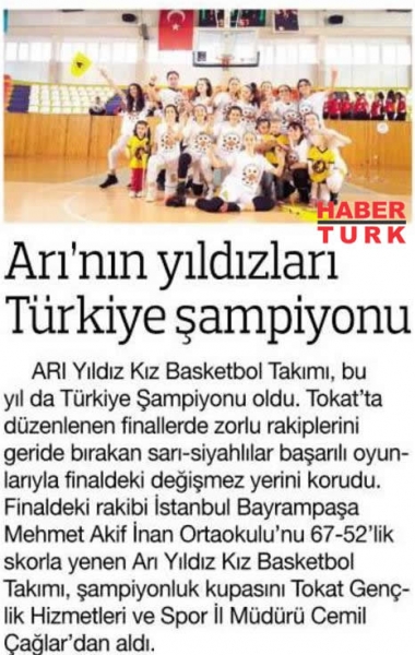 26 NİSAN 2018 PERŞEMBE HABERTÜRK-ARI'NIN YILDIZLARI TÜRKİYE ŞAMPİYONU