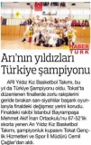 26 NİSAN 2018 PERŞEMBE HABERTÜRK-ARI'NIN YILDIZLARI TÜRKİYE ŞAMPİYONU