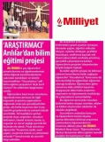 02 OCAK 2018 SALI MİLLİYET-ARAŞTIRMACI ARILILARDAN BİLİM EĞİTİMİ PROJESİ