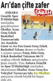 13 OCAK 2018 CUMARTESİ SABAH - ARI'DAN ÇİFTE ZAFER