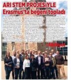 17 TEMMUZ 2018 SALI MİLLİYET ANKARA-ARI STEM PROJESİYLE ERASMUS'DA BEĞENİ TOPLADI