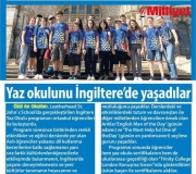 20 TEMMUZ 2018 CUMA MİLLİYET ANKARA-YAZ OKULUNU İNGİLTERE'DE YAŞADILAR